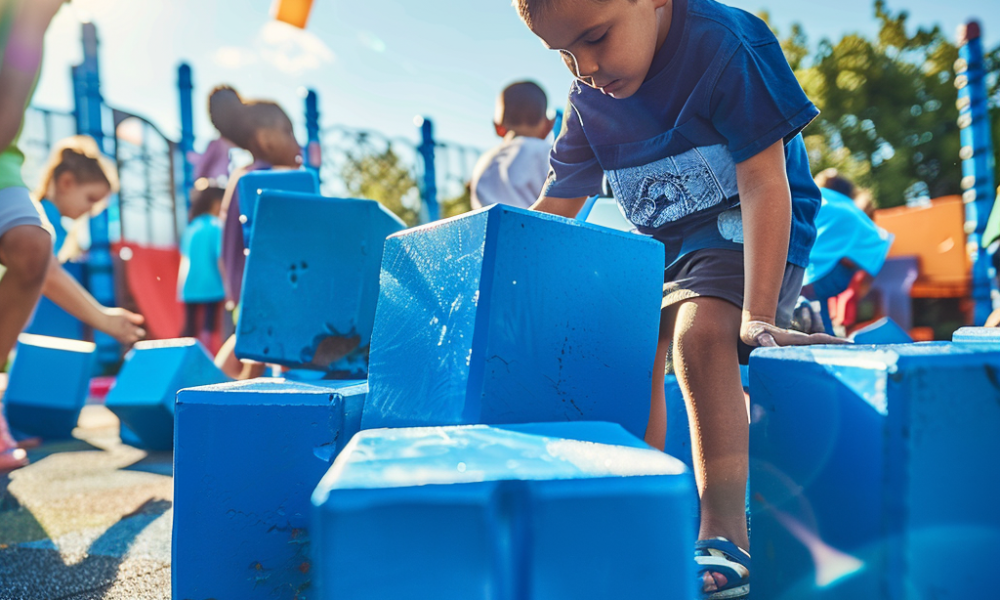 Family activities in Houston park