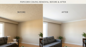 popcorn ceiling removal images